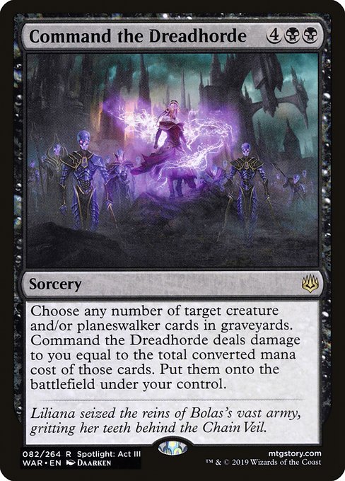 Command the Dreadhorde - War of the Spark