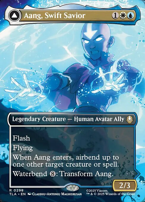 Aang, Swift Savior (0298) (Borderless) - Avatar: The Last Airbender