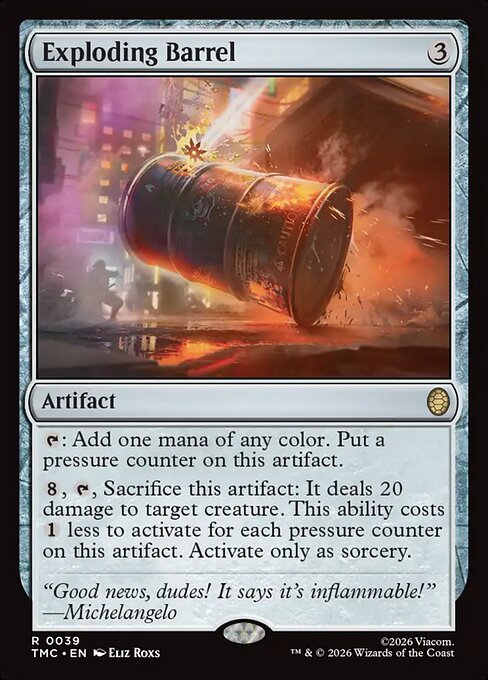 Exploding Barrel - Commander: Teenage Mutant Ninja Turtles