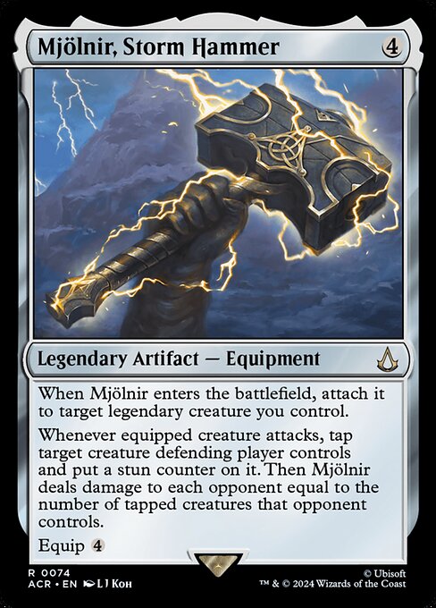 Mjolnir, Storm Hammer (Foil) - Universes Beyond: Assassin's Creed
