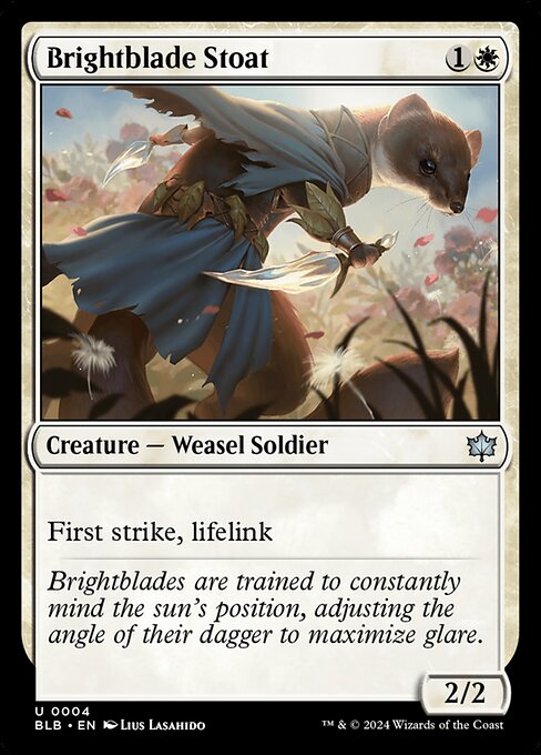 Brightblade Stoat (Foil) - Bloomburrow
