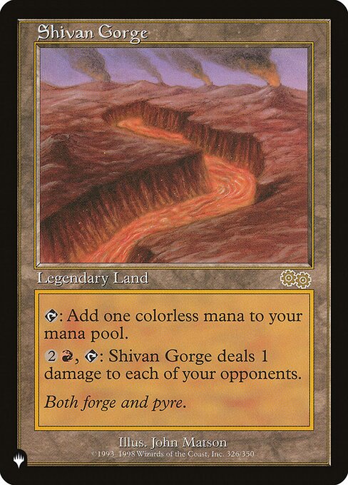 Shivan Gorge - The List Reprints