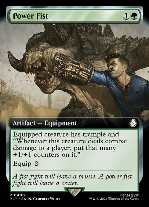 Power Fist (Extended Art) (Foil) - Universes Beyond: Fallout