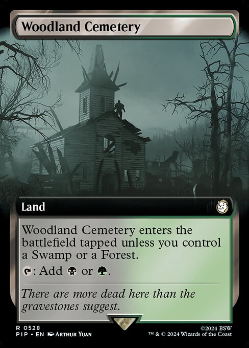 Woodland Cemetery (Extended Art) - Universes Beyond: Fallout