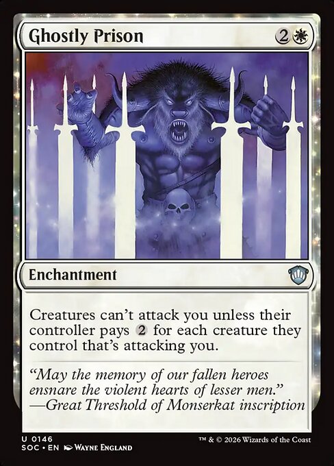 Ghostly Prison - Commander: Secrets of Strixhaven