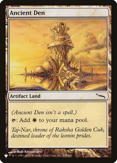 Ancient Den - The List Reprints