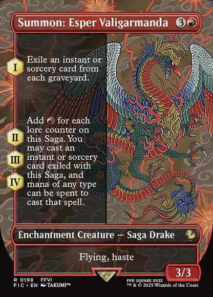 Summon: Esper Valigarmanda (Borderless) (Foil) - Commander: FINAL FANTASY
