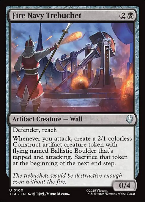 Fire Navy Trebuchet (Foil) - Avatar: The Last Airbender