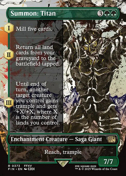 Summon: Titan (Borderless) - FINAL FANTASY