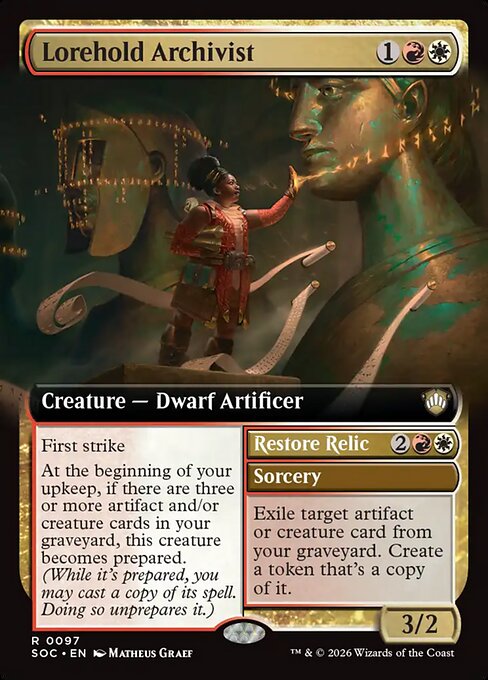 Lorehold Archivist (Extended Art) - Commander: Secrets of Strixhaven