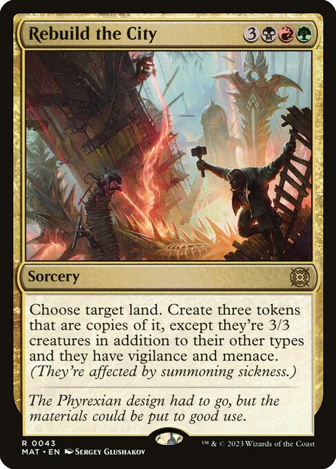 Rebuild the City (Foil) - March of the Machine: The Aftermath