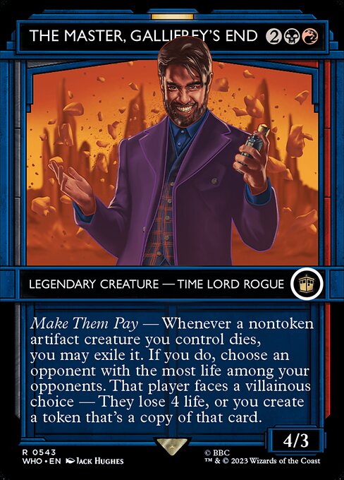 The Master, Gallifrey's End (Showcase) (Foil) - Universes Beyond: Doctor Who