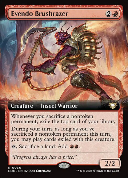 Evendo Brushrazer (Extended Art) - Commander: Edge of Eternities