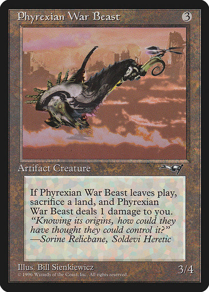 Phyrexian War Beast (Facing Right) - Alliances