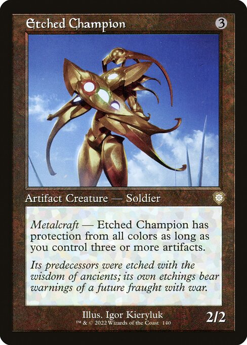 Etched Champion (Retro Frame) - Commander: The Brothers' War