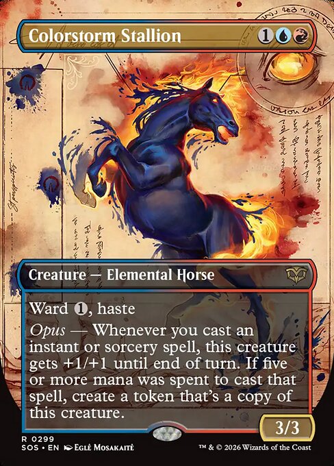 Colorstorm Stallion (Borderless) - Secrets of Strixhaven