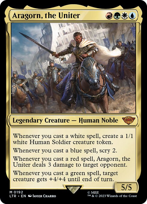 Aragorn, the Uniter (Foil) - Universes Beyond: The Lord of the Rings: Tales of Middle-earth