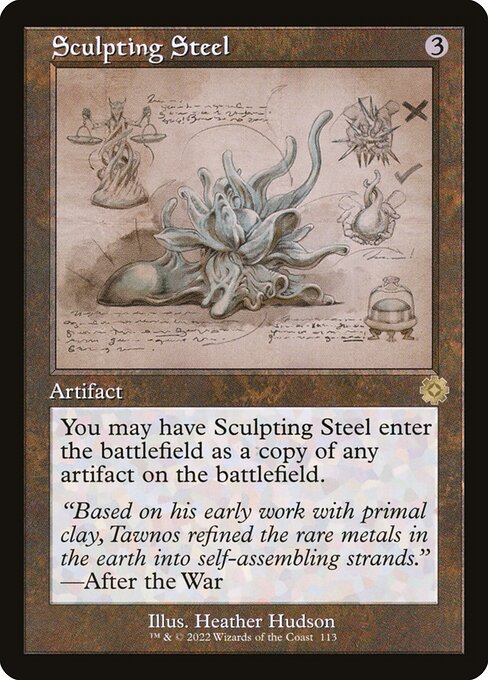 Sculpting Steel (Schematic) - The Brothers' War: Retro Frame Artifacts