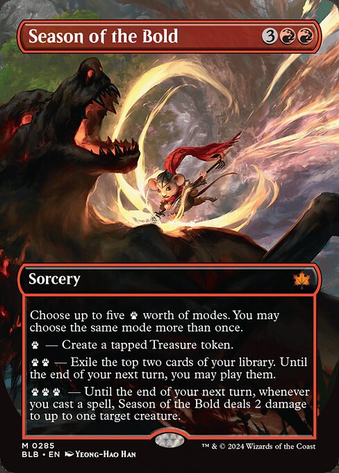 Season of the Bold (Borderless) - Bloomburrow