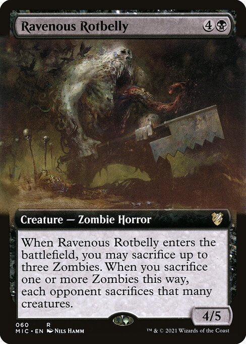 Ravenous Rotbelly (Extended Art) - Commander: Innistrad: Midnight Hunt