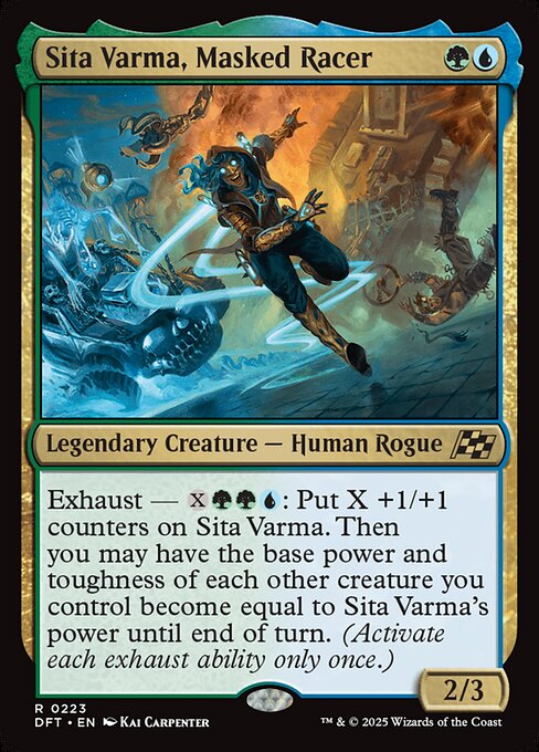 Sita Varma, Masked Racer (Borderless) (Foil) - Aetherdrift