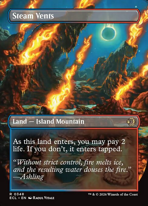 Steam Vents (Borderless) - Lorwyn Eclipsed