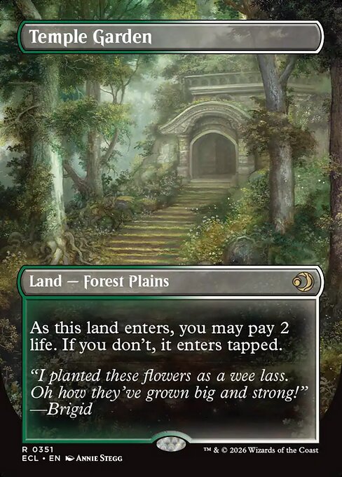Temple Garden (Borderless) - Lorwyn Eclipsed