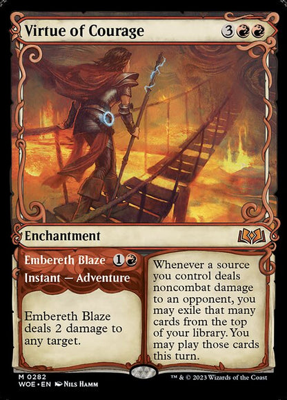 Virtue of Courage (Showcase) - Wilds of Eldraine