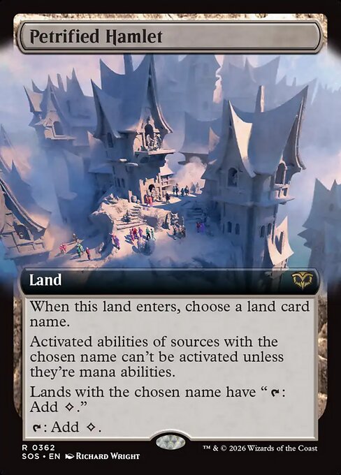Petrified Hamlet (Extended Art) - Secrets of Strixhaven