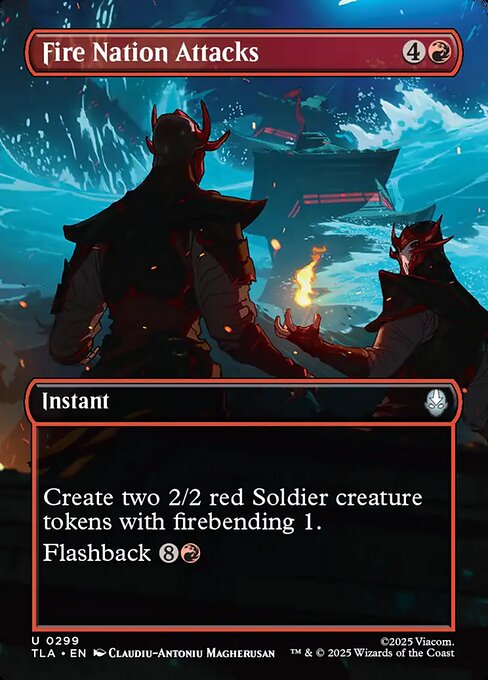 Fire Nation Attacks (Borderless) (Foil) - Avatar: The Last Airbender
