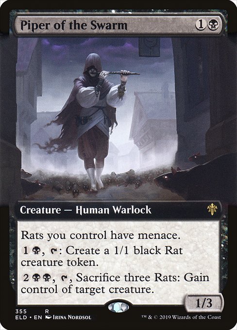 Piper of the Swarm (Extended Art) - Throne of Eldraine