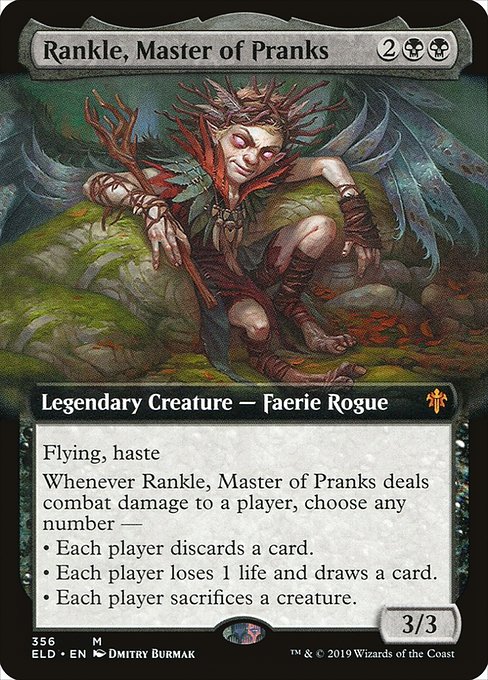 Rankle, Master of Pranks (Extended Art) - Throne of Eldraine