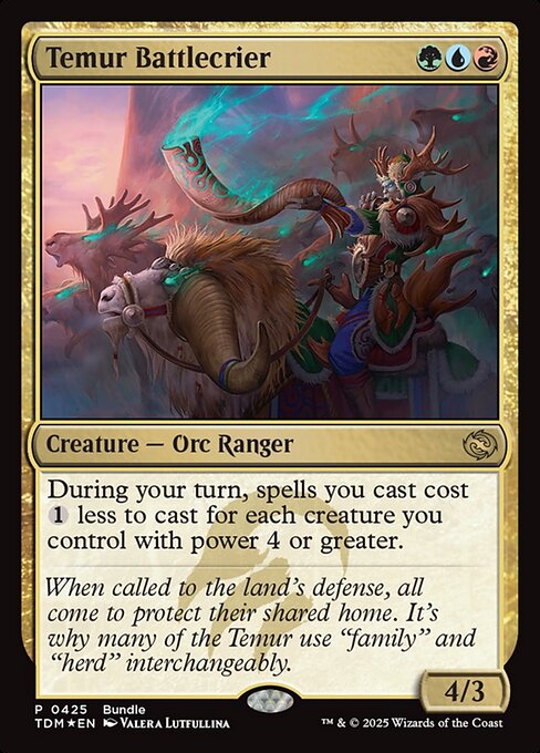 Temur Battlecrier (TDM Bundle) (Foil) - Unique and Miscellaneous Promos