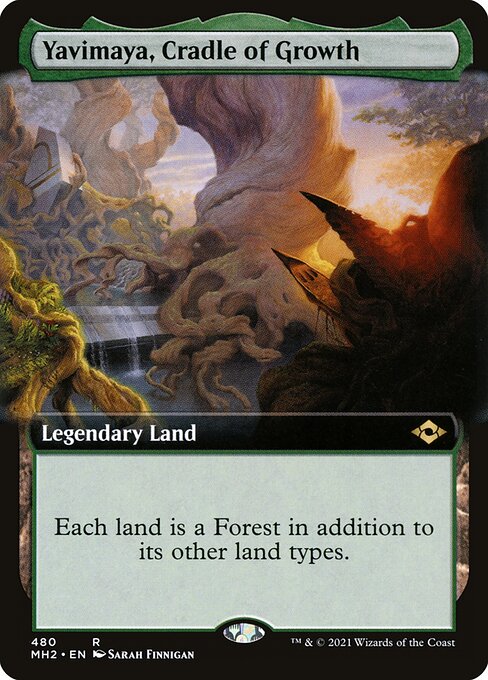 Yavimaya, Cradle of Growth (Extended Art) - Modern Horizons 2