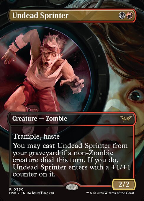 Undead Sprinter (Borderless) - Duskmourn: House of Horror
