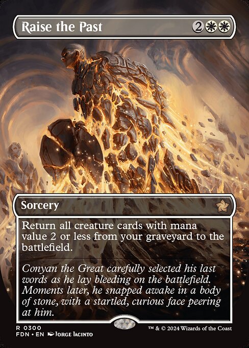 Raise the Past (Borderless) (Foil) - Foundations