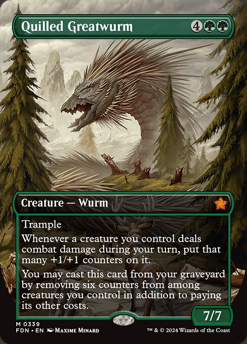 Quilled Greatwurm (Borderless) - Foundations