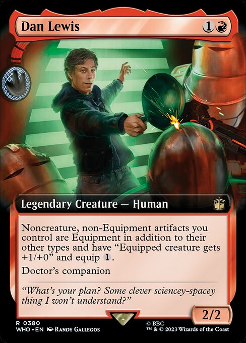 Dan Lewis (Extended Art) (Foil) - Universes Beyond: Doctor Who