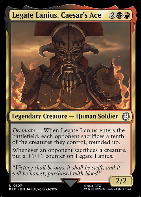 Legate Lanius, Caesar's Ace (Foil) - Universes Beyond: Fallout