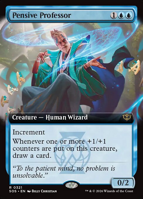 Pensive Professor (Extended Art) - Secrets of Strixhaven