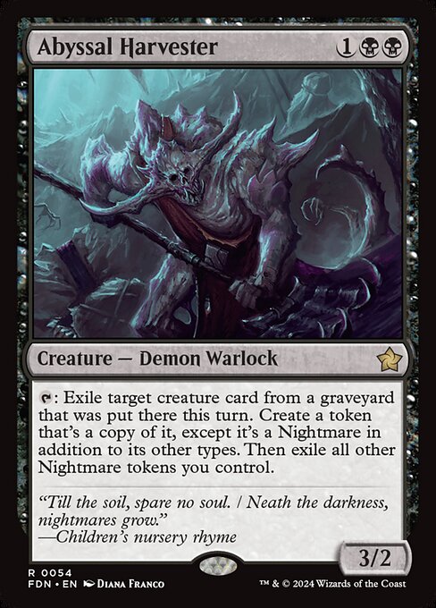 Abyssal Harvester (Borderless) (Foil) - Foundations
