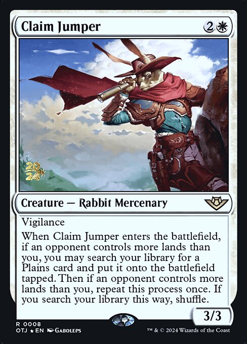 Claim Jumper - Prerelease Cards