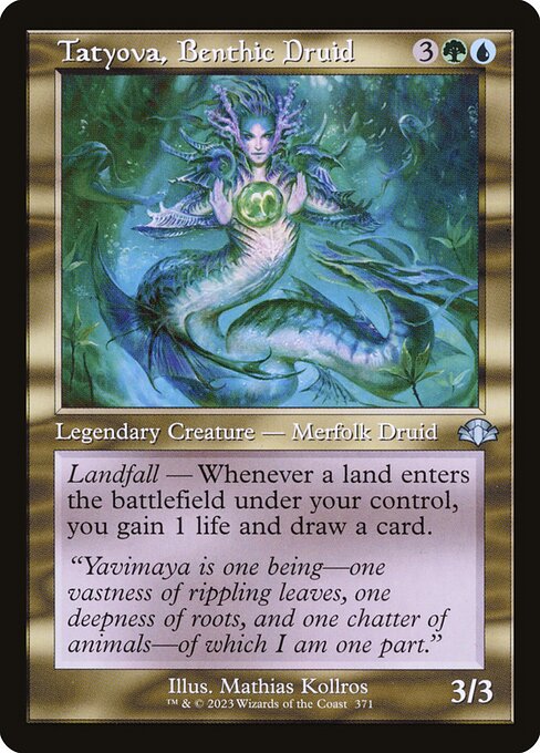 Tatyova, Benthic Druid (Retro Frame) - Dominaria Remastered