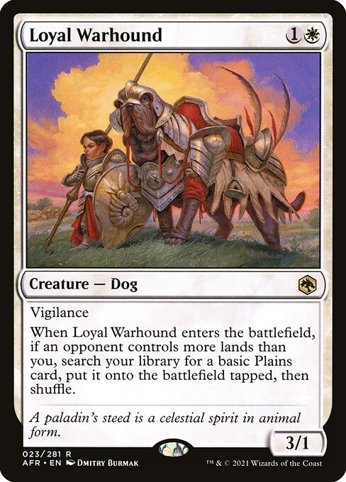 Loyal Warhound (Foil) - Adventures in the Forgotten Realms