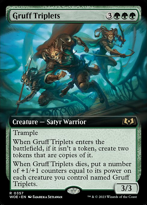 Gruff Triplets (Extended Art) - Wilds of Eldraine