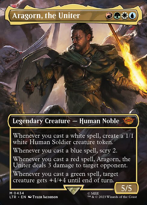Aragorn, the Uniter (Borderless) - Universes Beyond: The Lord of the Rings: Tales of Middle-earth