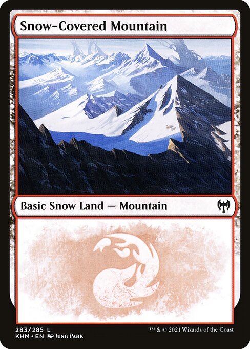 Snow-Covered Mountain (283) (Foil) - Kaldheim
