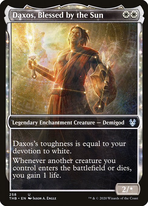 Daxos, Blessed by the Sun (Showcase) - Theros Beyond Death