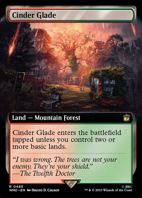 Cinder Glade (Extended Art) (Foil) - Universes Beyond: Doctor Who