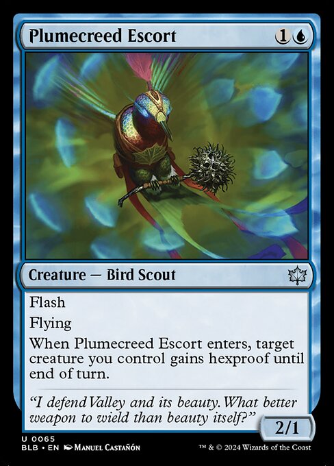 Plumecreed Escort - Bloomburrow